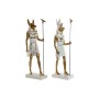 Figura Decorativa Home ESPRIT Blanco Dorado Resina Oriental Egipcio 7 x 11,5 x 36 cm (2 Unidades) | Tienda24 - Global Online Shop Tienda24.eu