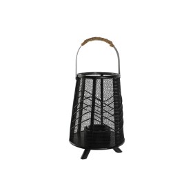 Portacandele Nero Legno Cristallo 12 x 12 x 62 cm | Tienda24 - Global Online Shop Tienda24.eu