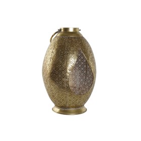 Kerzenschale Home ESPRIT Gold Metall Kristall 13,5 x 13,5 x 11,5 cm | Tienda24 - Global Online Shop Tienda24.eu