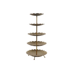 Fruteira Home ESPRIT Dourado Metal 50 x 50 x 98 cm de Home ESPRIT, Pratos e fontes - Ref: S3058619, Preço: 104,05 €, Desconto: %