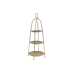 Fruteira Home ESPRIT Dourado Metal 39 x 39 x 86 cm de Home ESPRIT, Pratos e fontes - Ref: S3058620, Preço: 48,65 €, Desconto: %