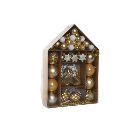 Christmas Baubles Home ESPRIT Golden Polyethylene 28 x 7 x 40 cm (70 piezas) | Tienda24 - Global Online Shop Tienda24.eu