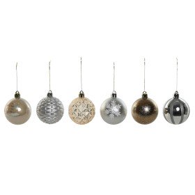 Bolas de Navidad Home ESPRIT Champán Plateado Polietileno 16 x 16 x 31,5 cm (30 piezas) de Home ESPRIT, Navidad - Ref: S30586...