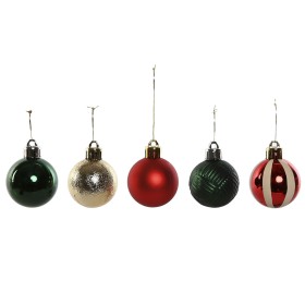 Bolas de Natal Home ESPRIT Vermelho Verde Polietileno 27 x 4 x 26 cm (20 Peças) de Home ESPRIT, Natal - Ref: S3058675, Preço:...