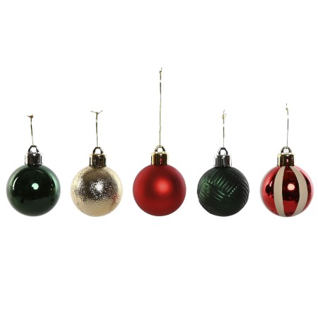 Boules de Noël Home ESPRIT Rouge Vert Polyéthylène 27 x 4 x 26 cm (20 Pièces) de Home ESPRIT, Noël - Réf : S3058675, Prix : 5...