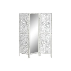 Paravent Home ESPRIT Blanc Bois de manguier Miroir 152 x 2 x 182 cm de Home ESPRIT, Paravents - Réf : S3058698, Prix : 248,74...