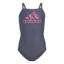 Swimsuit for Girls Adidas Big Logo Blue | Tienda24 Tienda24.eu