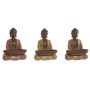 Statua Decorativa Home ESPRIT Arancio Corallo Lime Resina Buddha Orientale 19,5 x 16 x 25,5 cm (3 Unità) | Tienda24 - Global Online Shop Tienda24.eu