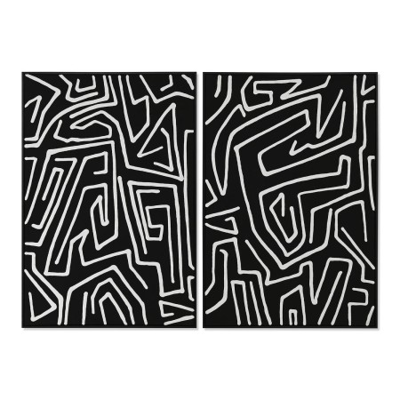 Pintura Home ESPRIT Branco Preto Moderno 83 x 4 x 123 cm (2 Unidades) | Tienda24 - Global Online Shop Tienda24.eu