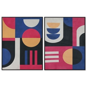 Cuadro Home ESPRIT Blanco Negro Abstracto Moderno 83 x 4,5 x 123 cm (2 Unidades) | Tienda24 - Global Online Shop Tienda24.eu