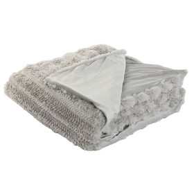 Coperta Bianco Grigio chiaro 130 x 1 x 170 cm (6 Unità) | Tienda24 - Global Online Shop Tienda24.eu