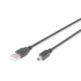 Cable USB Digitus AK-300108-030-S Negro 3 m 1,8 m