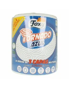 Kitchen Paper Foxy Tornado Azul 3 layers by Foxy, Facial Tissues - Ref: S0578040, Price: 15,20 €, Discount: %