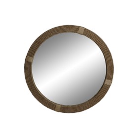 Wall mirror Alexandra House Living Black Glass Fir wood 3 x 90 x 70 cm | Tienda24 - Global Online Shop Tienda24.eu