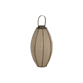 Lanterne 20,5 x 20,5 x 29 cm Bougeoir Marron Fibre naturelle | Tienda24 - Global Online Shop Tienda24.eu