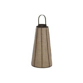 Lanterne 20,5 x 20,5 x 29 cm Bougeoir Marron Fibre naturelle | Tienda24 - Global Online Shop Tienda24.eu