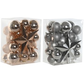 Bolas de Natal Home ESPRIT Dourado PVC 20 x 13 x 26 cm (2 Unidades) de Home ESPRIT, Natal - Ref: S3058872, Preço: 20,45 €, De...