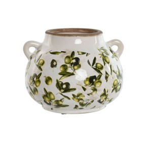 Buy Vase Home ESPRIT White Brown Green Stoneware