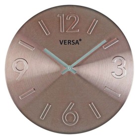 Relógio de Parede Versa 18560231 Cobre Metal Alumínio 4 x 35,5 x 35,5 cm de Versa, Relógios de parede - Ref: S3400365, Preço:...