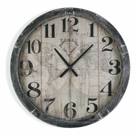 Horloge Murale Versa Map World Bois MDF (6,5 x 76,5 x 76,5 cm) de Versa, Pendules murales - Réf : S3403997, Prix : 67,75 €, R...