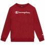 Camisola Infantil Champion Crewneck Branco Vermelho | Tienda24 Tienda24.eu