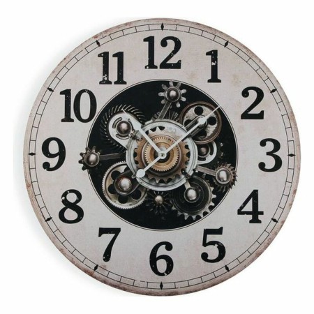 Wall Clock Versa Wood (3 x 58 x 58 cm) | Tienda24 - Global Online Shop Tienda24.eu