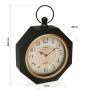 Wanduhr Versa bLACK Metall (28 x 8 x 40 cm) | Tienda24 - Global Online Shop Tienda24.eu