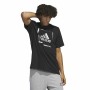 Camiseta de Manga Corta Hombre Adidas Negro (S) | Tienda24 Tienda24.eu