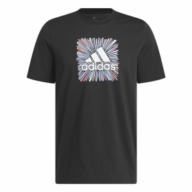 Camiseta de Manga Corta Hombre Adidas Art Bos Graphic Oliva | Tienda24 Tienda24.eu