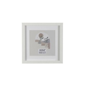 Cadre Photos Versa Blanc Bois MDF 1,2 x 22 x 22 cm de Versa, Cadres muraux et de table - Réf : S3412821, Prix : 5,25 €, Remis...