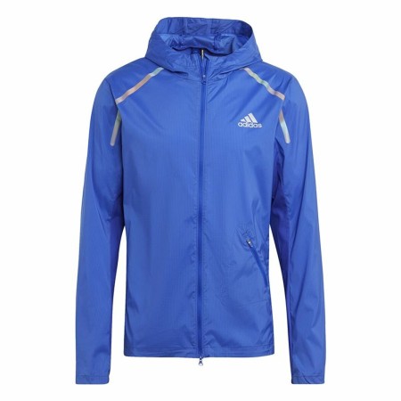 Chaqueta Deportiva para Hombre Adidas Marathon Azul (S) | Tienda24 Tienda24.eu