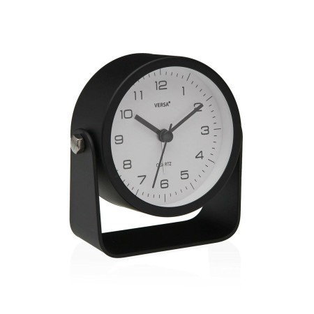 Table clock Versa Alura Black Plastic 4,1 x 10 x 10 cm | Tienda24 - Global Online Shop Tienda24.eu