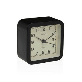 Table clock Black Metal 15,5 x 20 x 11 cm (4 Units) | Tienda24 - Global Online Shop Tienda24.eu