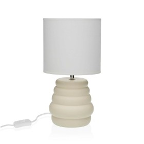 Desk lamp Versa Beige Ceramic 40 W 17 x 32,2 cm by Versa, Bedside and Table Lamps - Ref: S3412966, Price: 19,29 €, Discount: %