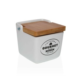 Salière avec couvercle Versa Gourmet Céramique 8,8 x 8,5 x 8,8 cm de Versa, Doseurs d'assaisonnements et d'épices - Réf : S34...