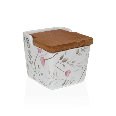 Salière avec couvercle Versa Caprice Céramique 8,8 x 8,5 x 8,8 cm | Tienda24 - Global Online Shop Tienda24.eu