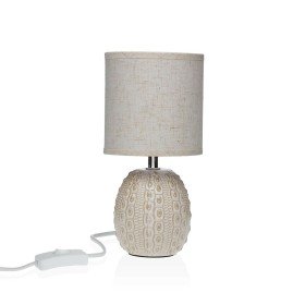 Desk lamp DKD Home Decor Natural Wood Polyethylene Aluminium White (20 x 20 x 23 cm) | Tienda24 - Global Online Shop Tienda24.eu