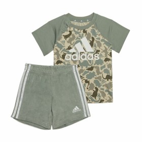 Sports Outfit for Baby Adidas Badge of Sport French Terry Blue | Tienda24 Tienda24.eu