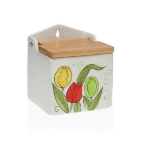 Salière avec couvercle Versa Céramique Bambou (10,5 x 11 x 11 cm) | Tienda24 - Global Online Shop Tienda24.eu