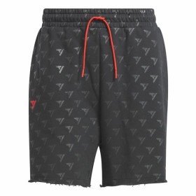 Men's Basketball Shorts Adidas Trae Allover Print Grey