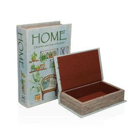 Juego de Cajas Decorativas Versa Home Lienzo Madera MDF Libro 7 x 27 x 18 cm de Versa, Cajas - Ref: S3413277, Precio: 17,74 €...