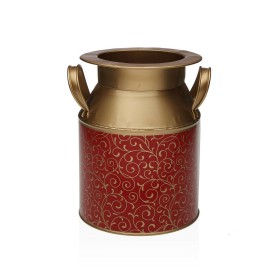 Buy Vase Versa Serpentine Red Metal 16 x 20 x 20