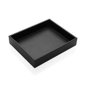 Juego de Bandejas DKD Home Decor Blanco Negro Dorado Madera MDF Moderno Jarrón 40 x 30 x 6 cm (2 Unidades) (12 Unidades) | Tienda24 - Global Online Shop Tienda24.eu