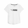 Women’s Short Sleeve T-Shirt Puma Fit Logo Ultra White (M) | Tienda24 Tienda24.eu