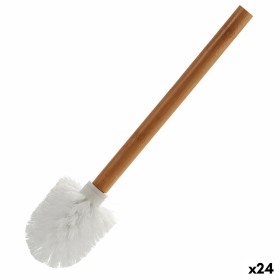 Brosse de salle de wc Marron Blanc Bambou (8 x 35,5 x 8 cm) (24 Unités) de Berilo, Accessoires pour wc - Réf : S3613899, Prix...