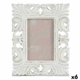 Cadre photo 18,5 x 23 x 1,3 cm Blanc Bois MDF (6 Unités) de Gift Decor, Cadres muraux et de table - Réf : S3625507, Prix : 20...