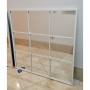 Wall mirror White Metal Crystal Window 90 x 90 x 2 cm | Tienda24 - Global Online Shop Tienda24.eu