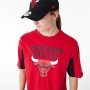 Men’s Short Sleeve T-Shirt New Era NBA MESH PANEL OS TEE CHIBU 60435481 Red (S) | Tienda24 Tienda24.eu