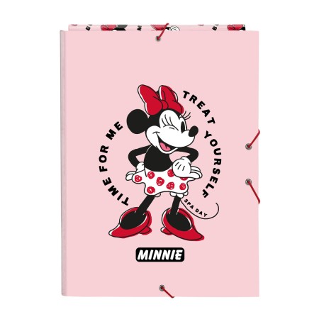 Organiser Folder Minnie Mouse Me time Pink A4 | Tienda24 - Global Online Shop Tienda24.eu