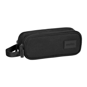 Trousse Fourre-Tout Double Safta Noir 21 x 8 x 6 cm de Safta, Trousses - Réf : S4308826, Prix : 9,39 €, Remise : %